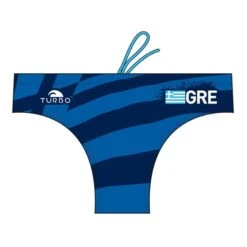 Badehose Wasserball Turbo Greece Marineblau