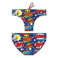 Badehose Wasserball Turbo Boom Blau