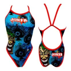 Badeanzug Turbo Joker Wall Revolution Thin Strap Blau Damen