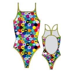 Badeanzug Turbo Hexa Thin Strap Damen