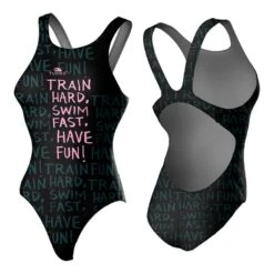 Badeanzug Turbo Train Hard Wide Strap Schwarz Damen