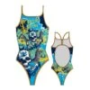 Badeanzug Turbo Pirate Treasure Thin Strap Blau Damen