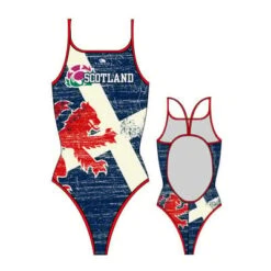 Badeanzug Turbo Schottland Vintage Dünne Streifen Frau