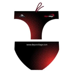 Schwimmhose Turbo Deporvillage Schwarz/rot
