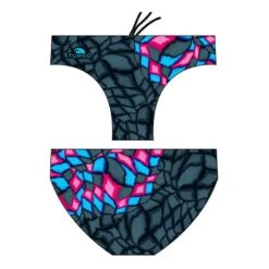 Badehose Wasserball Turbo Crystal Grau