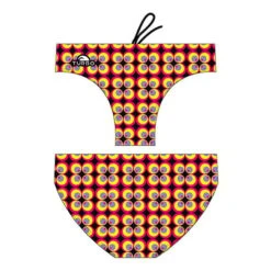 Turbo Flower 70 Gelb Rosa Wasserball Badeanzug