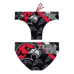 Badehose Wasserball Turbo Texas College Schwarz