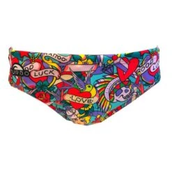 Badehose Wasserball Turbo Lucky Rot/lila