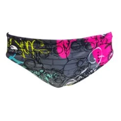 Badehose Wasserball Turbo Wall Skull Grau/pink