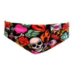 Badehose Wasserball Turbo Lucky Death Schwarz/pink