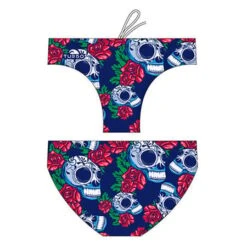 Badehose Turbo Roses & Skulls