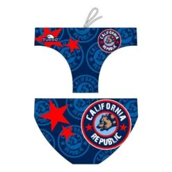 Badehose Turbo California Flag Blau