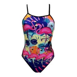 Badeanzug Turbo Flamingo Thin Strap Damen