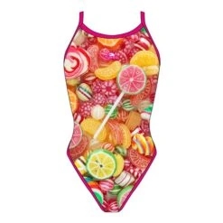 Badeanzug Turbo Süße Orange Rosa Frau