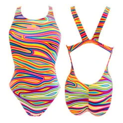 Badeanzug Turbo Flow Wide Strap Rosa Damen