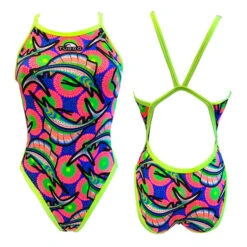 Badeanzug Turbo Marlin Revolution Thin Strap Blau Damen