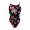 Badeanzug Turbo Teen Donut Thin Strap Schwarz/pink Damen