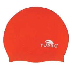 Schwimmkappe Turbo Aus Silikon Rot