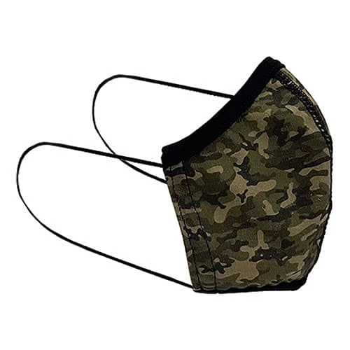 Turbo 50 Kinder Schutzmaske Wiederverwendbar Mit Ohrenband Grün/Camouflage