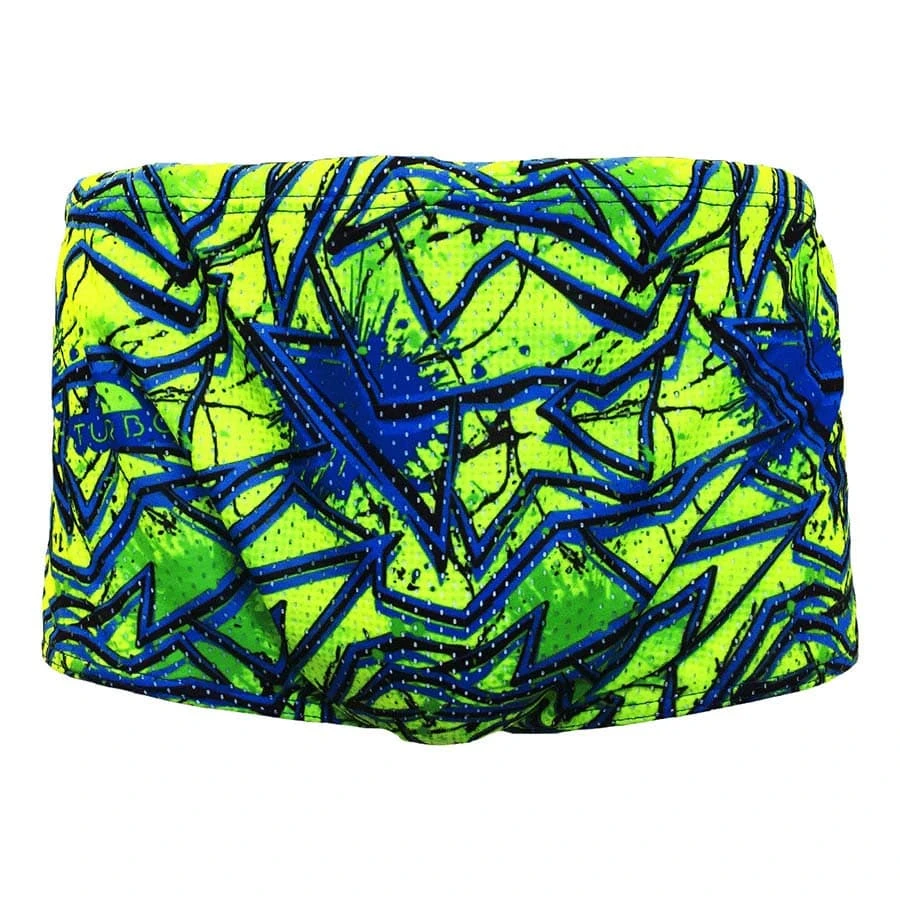 Badehose Turbo Dragsuit Star Grün/blau