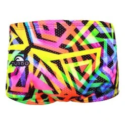 Badehose Turbo Dragsuit Star Grün/blau/rot