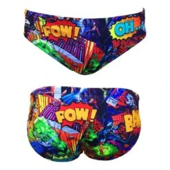Turbo Super Comic Badehose Für Wasserball Bunt