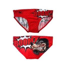 Wasserball-Hose Turbo Boom Wolf Happy Schwarz/rot/weiß Jungen