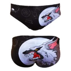 Wasserball-Hose Turbo Monster Wolf Schwarz/weiß