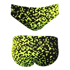 Badehose Wasserball Turbo Bitmap Limited Edition Schwarz/gelb