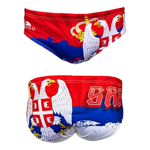 Turbo Serbia Badehose Rot/blau/weiß