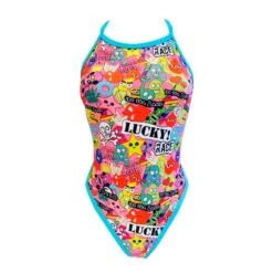 Badeanzug Turbo Lucky Race Revolution Thin Strap Rosa Damen