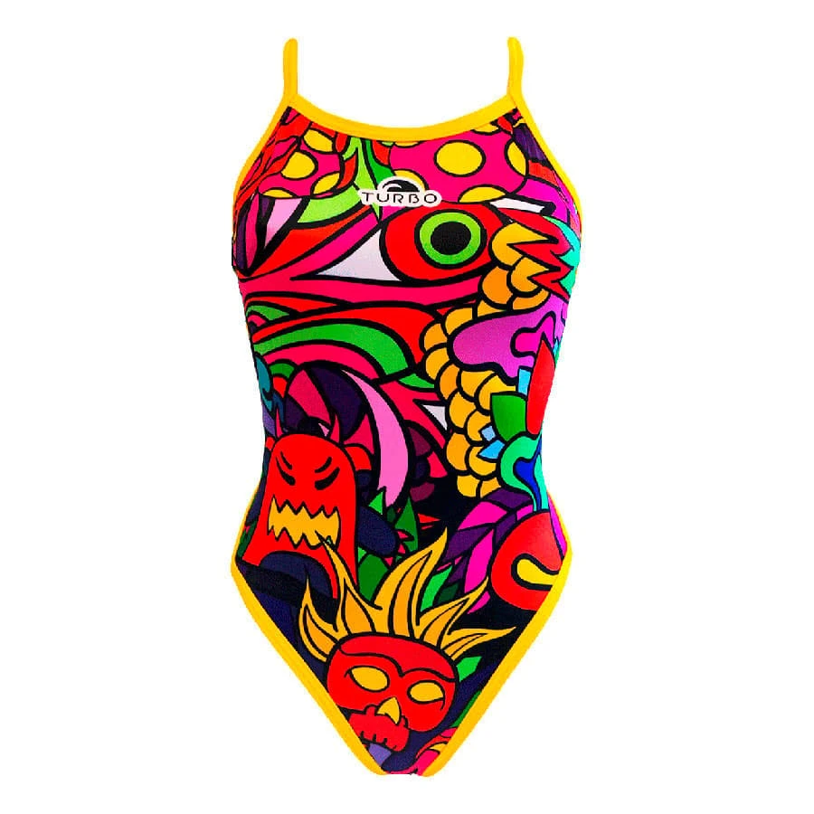 Badeanzug Turbo Crazy Jungle Revolution Mehrfarben Frau