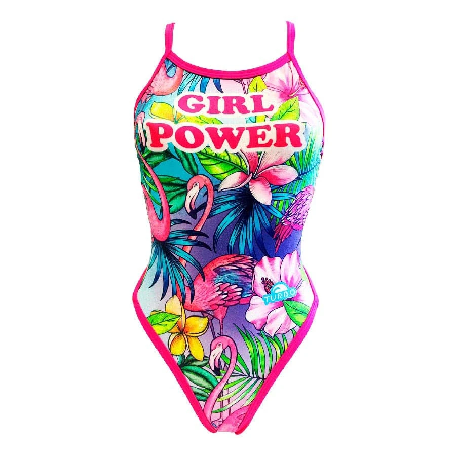 Badeanzug Turbo Girl Power Pink Damen