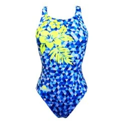 Badeanzug Turbo Blue Hawaii Blau/gelb Damen