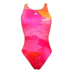 Badeanzug Turbo Brush Pink/rot/orange Damen