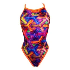 Badeanzug Turbo Tridi Triangle Thin Strap Bunt Damen