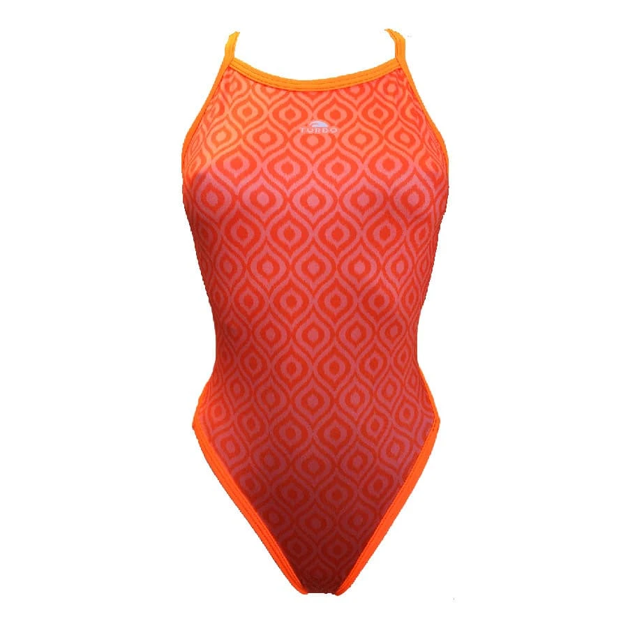 Badeanzug Turbo Wish Thin Strap Orange Damen