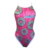Badeanzug Turbo Revolution Comic Donut Rosa/hellblau Damen