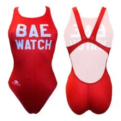 Badeanzug Turbo Bae Watch Wide Strap Rot Damen