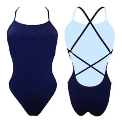 Turbo Sirene Damen Badeanzug Marineblau
