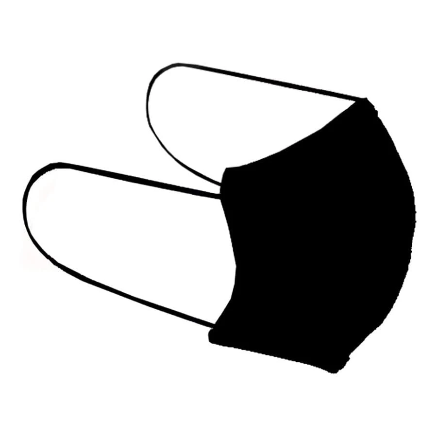 Turbo 50 Kinder Schutzmaske Wiederverwendbar Mit Ohrenband Schwarz